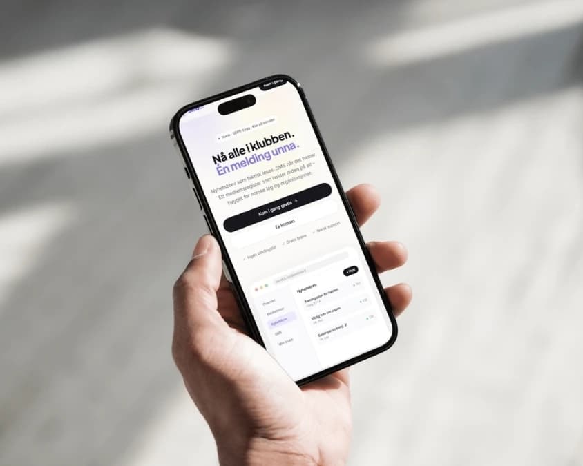 SendUt — nyhetsbrev, SMS og medlemsregister, utviklet av Avent Digital