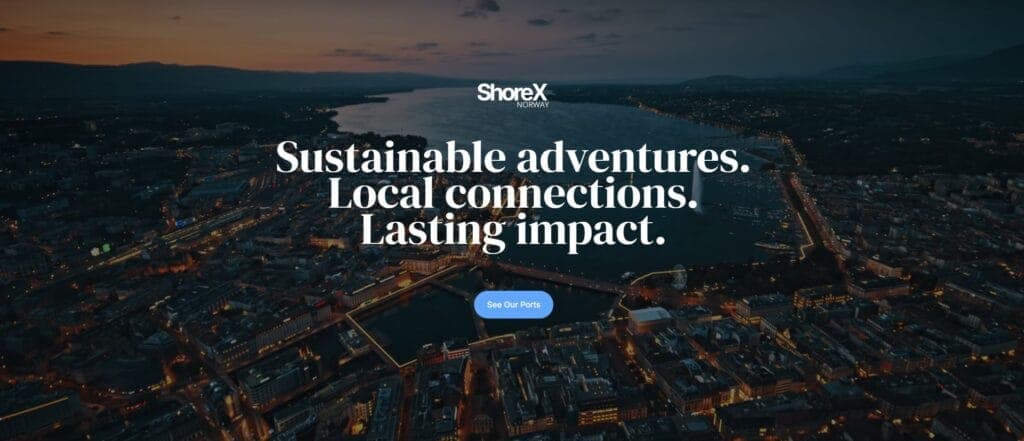 Avent Digital — logo og nettside for ShoreX Norway